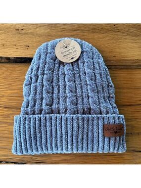 Britt’s Knitts Gray Beanie Hat One Size NWT